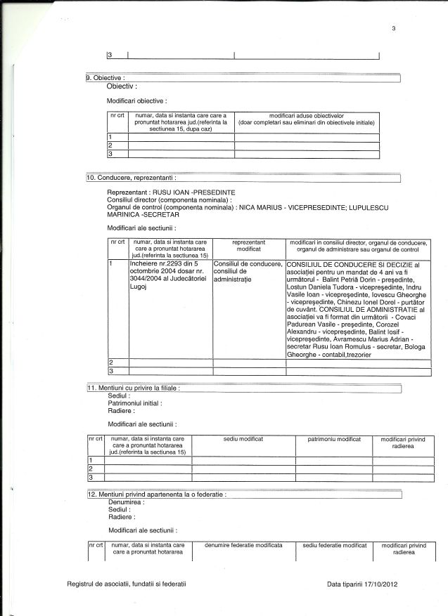 16-21 Lugoj conducere