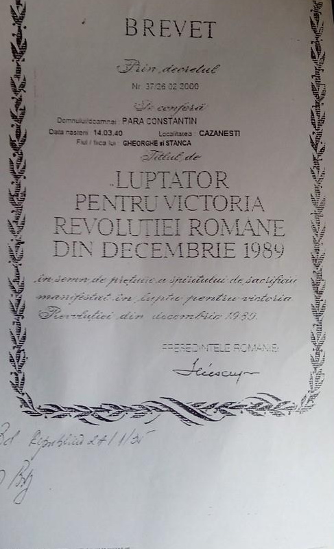 Brevet fals Resita