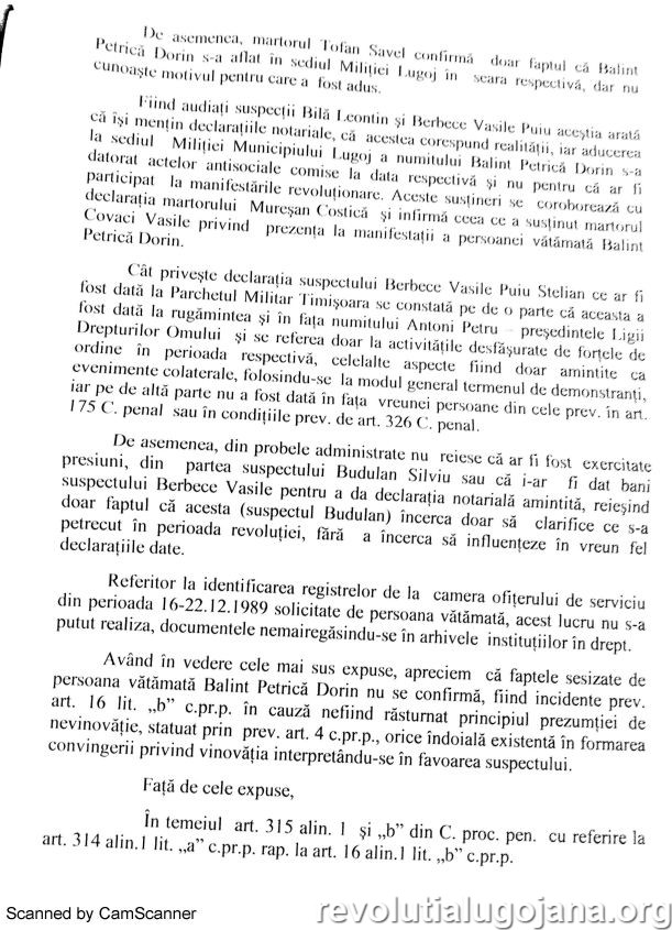 Clasare penala Budula 3