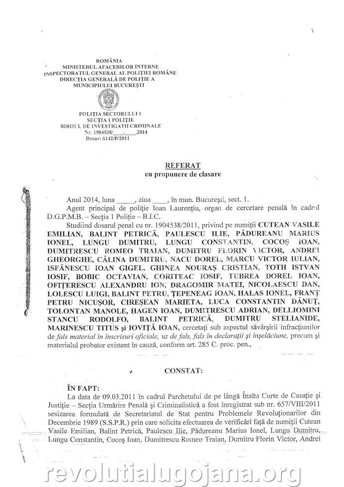 Ordonata de clasare 2
