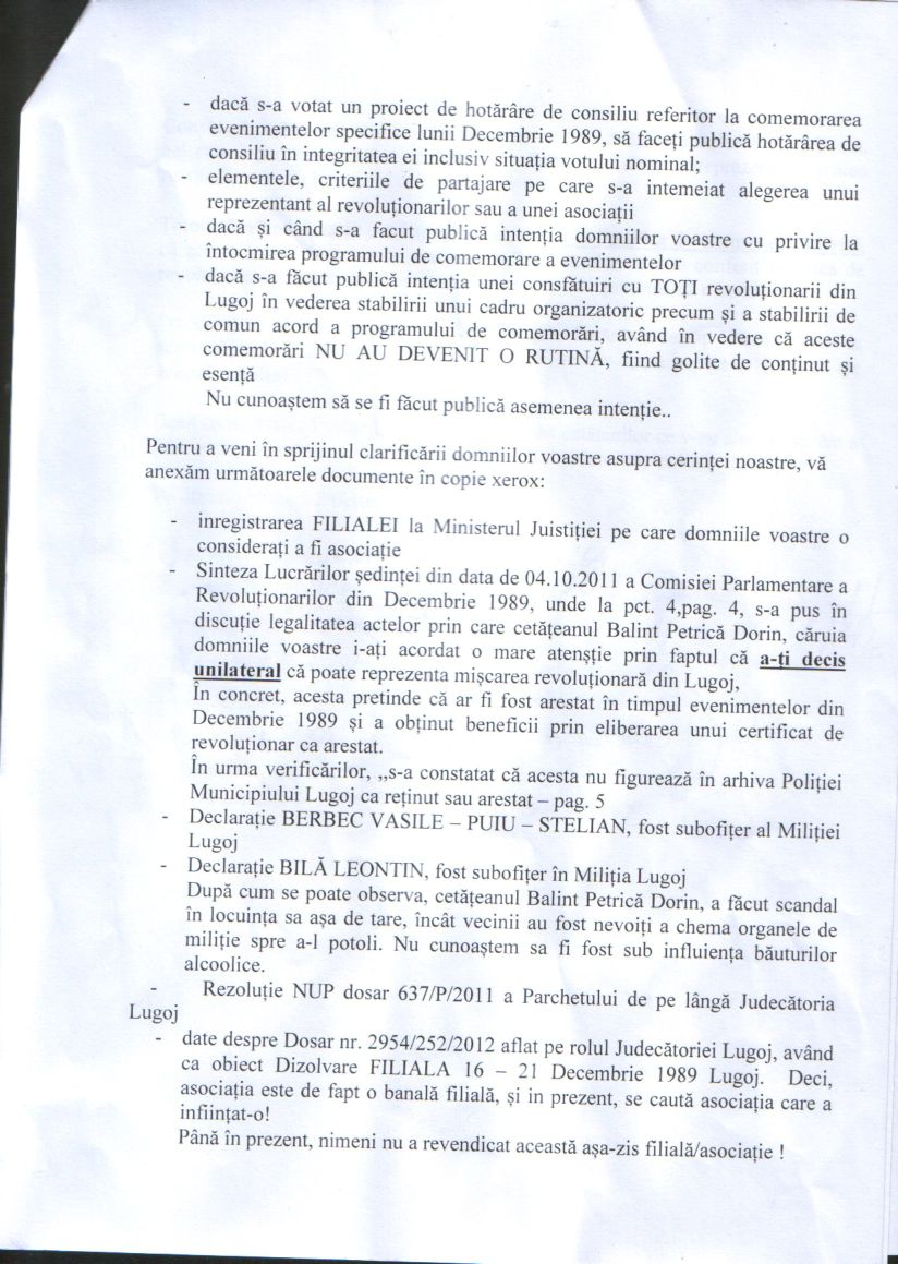 a doua pagina